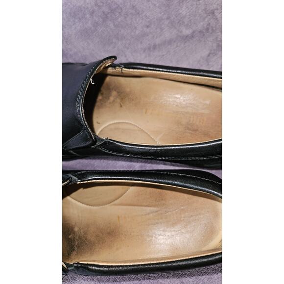 Bruno Magli Slip on Loafer Men's Size 7.5 Black Leather *Flawed‎ - Picture 7 of 9